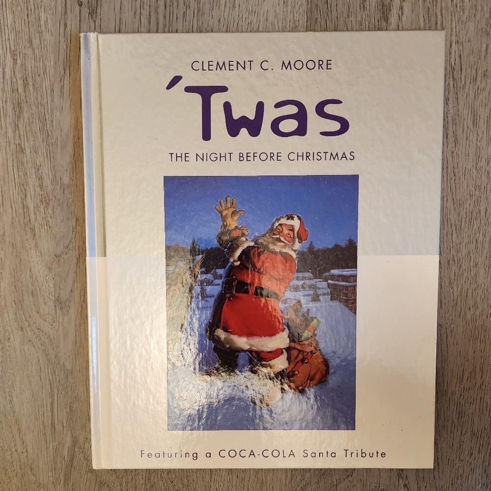 Coca-Cola Santa Tribute Twas The Night Before Christmas Vintage Hallmark Book